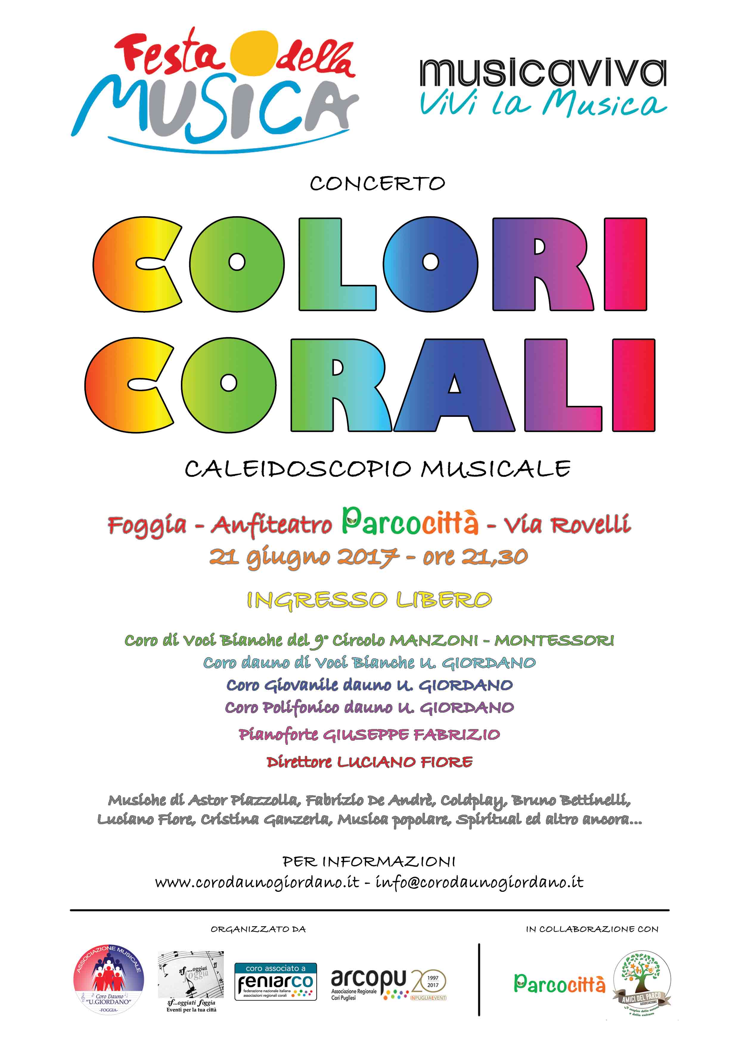 COLORI CORALI - FESTA DELLA MUSICA 2017