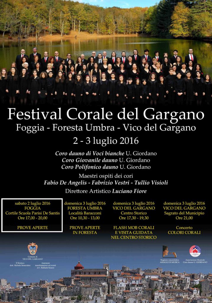 FESTIVAL CORALE DEL GARGANO 2016 - Prove aperte