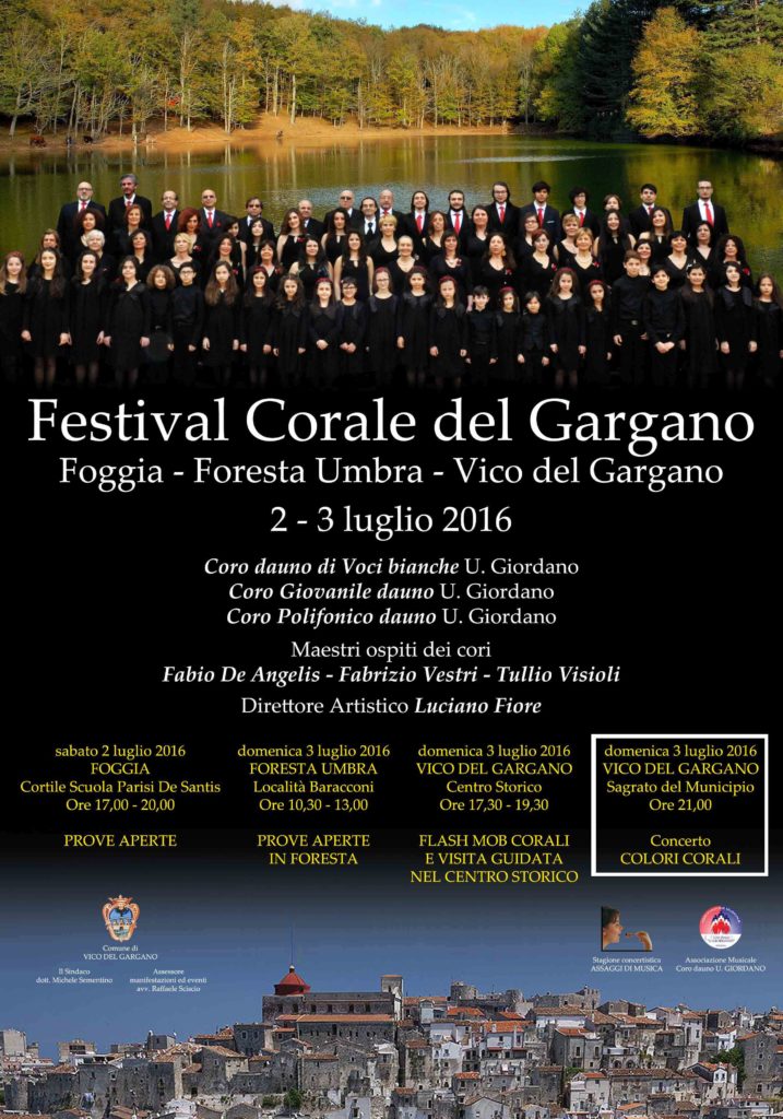 Festival corale del gargano 2016 – Concerto Colori corali