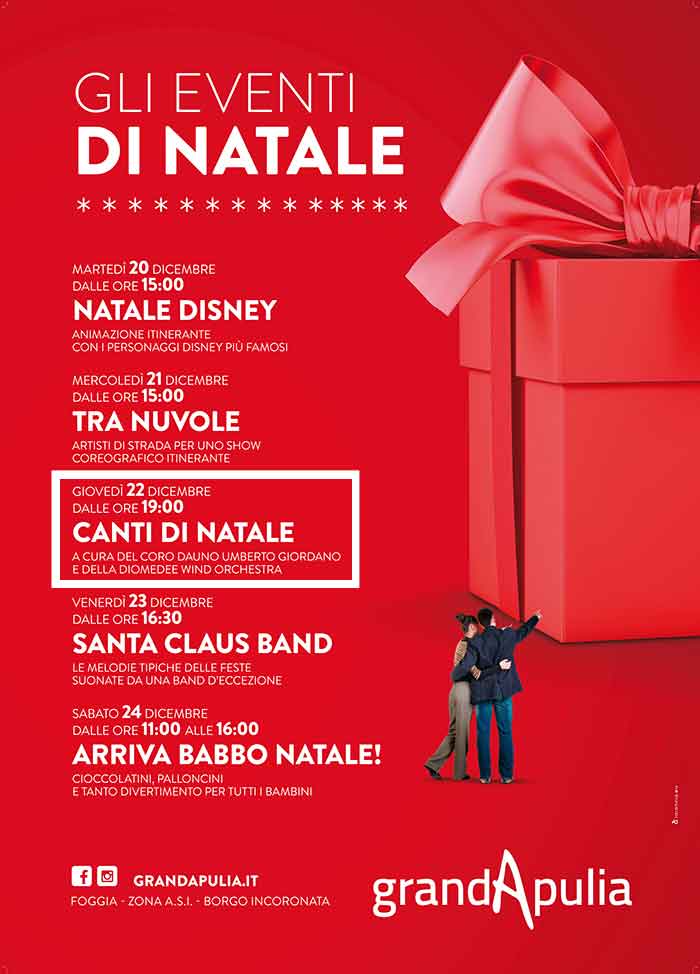 CONCERTO DI NATALE AL GRANDAPULIA